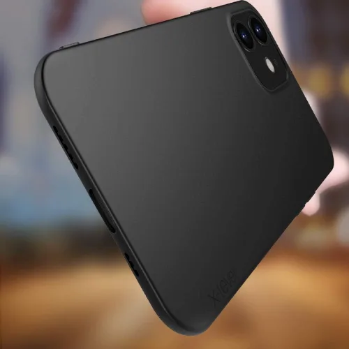 Vista 3 de X-level Funda compatible con iPhone 12/iPhone 12 Pro, ultrafina, suave, flexible, de poliuretano termoplástico, acabado mate, agarre delgado, funda