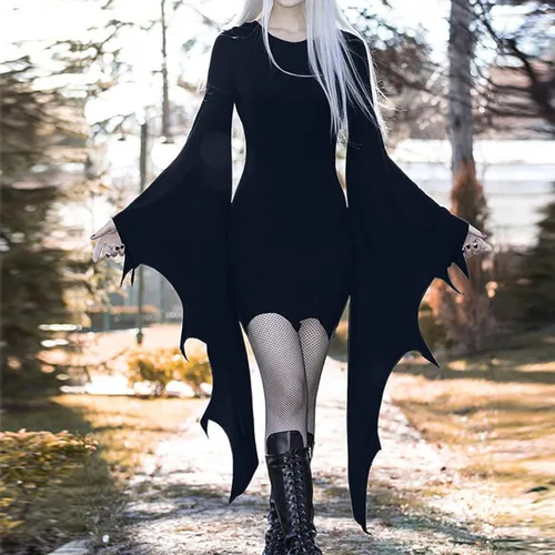 Vista 4 de Women's Renaissance Dress Gothic Medieval Halloween Dress Victorian Ball Gowns Cosplay Party Casual Vintage Dresses