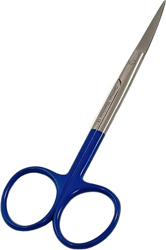 Vista 5 de 1EA IRIS MICRO TIJERAS CURVADAS 4.5" SUPERCUT AZUL CYNAMED