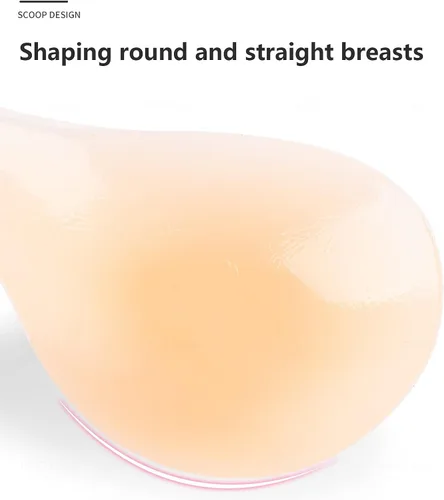 Vista 5 de Stick On Bra Sticky Bra Nippleless Covers Silicone Breast Lift Nipple Covers Adhesive Bras