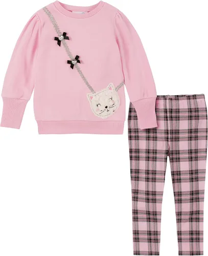 Vista 8 de Kids Headquarters Conjunto de leggings de 2 piezas para bebé niña Garca/Imprimir