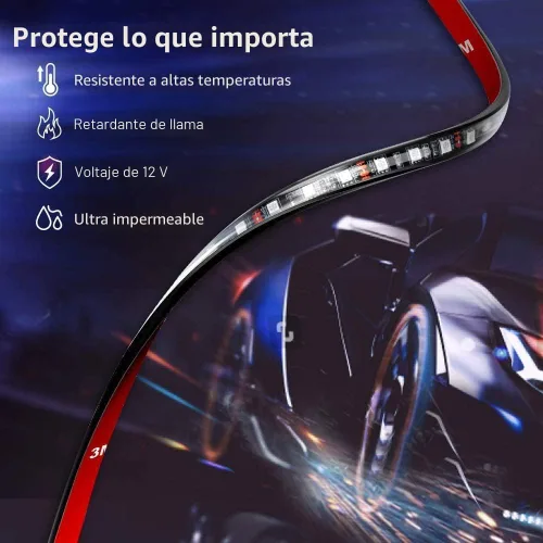 Vista 8 de Govee Luces de coche, luces interiores inteligentes RGBIC para el interior del automóvil con aplicación, control remoto, luces LED para decoración
