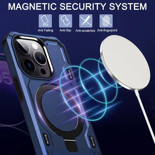 Vista 4 de Funda para iPhone 13 Pro de 6.1 pulgadas, compatible con Azul