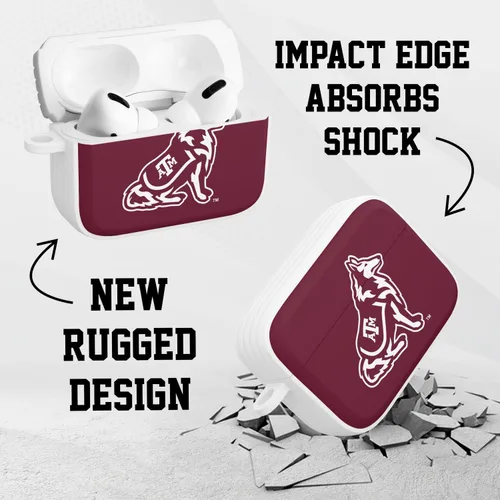 Vista 3 de Texas A&M Aggies HDX - Funda compatible con Apple AirPods Pro 1 y 2 (clásico)
