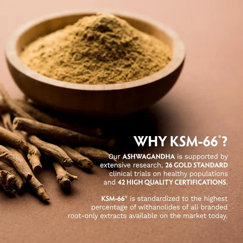 Vista 7 de TRIBE ORGANICS Ashwagandha KSM 66 - Suplemento ayurvédico de extracto de polvo de raíz orgánica pura - Enfoque, apoyo al estado de ánimo, aumenta