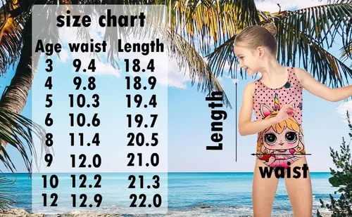 Vista 3 de MODERN ASIR Traje de baño de una pieza para niñas, traje de baño de playa para niños pequeños