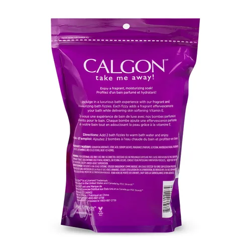 Vista 6 de Calgon Bath Fizzies, Lavanda y Miel, 8 piezas