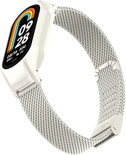 Vista 4 de HOPMC Correa de reloj compatible con Xiaomi mi Band 8 correas ajustables con hebilla de metal impermeable correa de repuesto accesorios