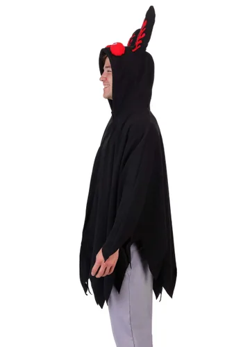 Vista 4 de Disfraz de Poncho Adulto Mothman Multicolor