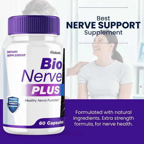 Vista 5 de Cápsulas Bio Nerve Plus, pastillas de suplemento BioNerve+ Premium Formula Capsulas, ingredientes naturales avanzados para el cuidado