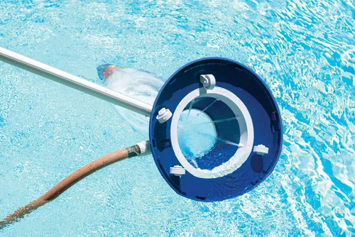 Vista 5 de Poolmaster 28300 Cabezal manual de aspiradora de hojas para piscina Big Sucker, azul