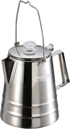 Vista 9 de Captain Stag M-1225 18-8 Percolador de acero inoxidable 3 tazas