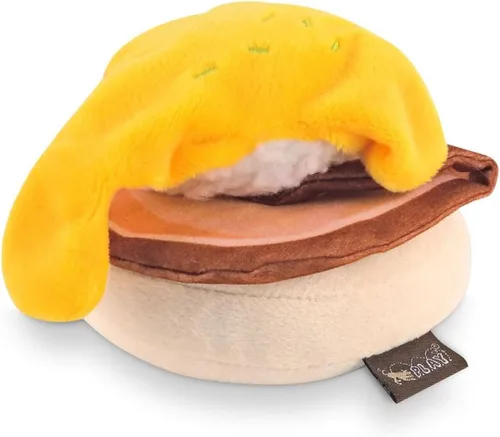 Vista 10 de P.L.A.Y. Bonitos juguetes de felpa para perros, con temática de comida chirriante, duradero, con temática de comida chirriante, para masticar, ideal