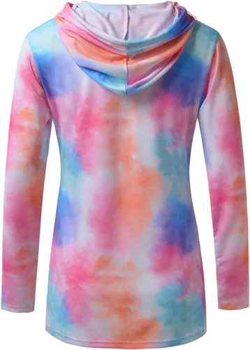 Vista 127 de GINKANA Sudadera con capucha para mujer, manga larga, lactancia materna, ropa casual