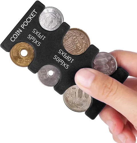 Vista 2 de kekafu Estuche organizador y almacenamiento para monedas de Yen japonés, organizador y dispensador de monedas, organizador y dispensador de monedas