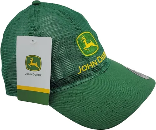 Vista 3 de John Deere Gorra de malla suave para camionero verde - LP81105, Verde