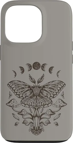 Vista 10 de Fairy Grunge Fairycore Aesthetic Goth Luna Moth Mushroom Case for iPhone 17