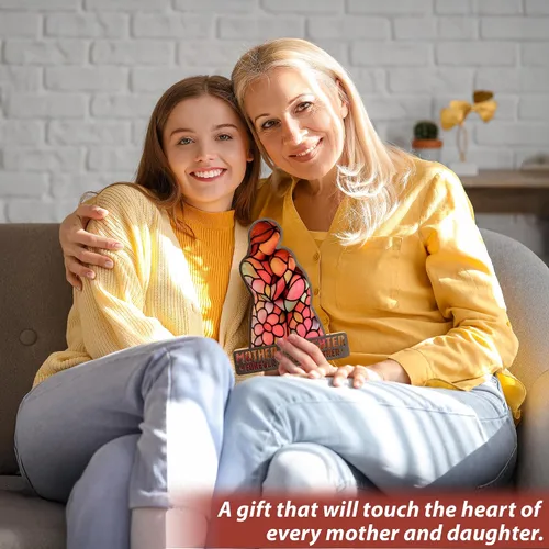Vista 3 de Regalo para hija de mamá, regalos de cumpleaños para hija, regalo de Navidad para madre e hija, día de la madre, graduación decorativa con luz LED