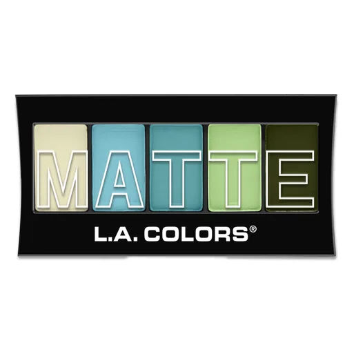 Vista 2 de L.A. COLORS Paleta de sombra de ojos mate de 5 colores, Teal Argyle CEM477