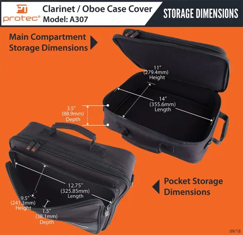 Vista 6 de Protec FUNDA PARA CLARINETE, Negro