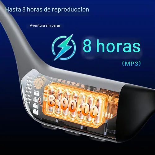 Vista 4 de Auriculares de natación de conducción ósea IP68 impermeable 32GB MP3 Negro