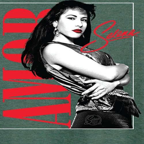 Vista 3 de Hybrid Apparel - Selena Quintanilla - Amor - Jersey ligero de rizo francés para mujer, Heather Juniper