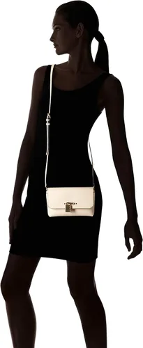 Vista 6 de Calvin Klein Roxy cabra Split solapa de cuero sobre cadena detalle cruzado