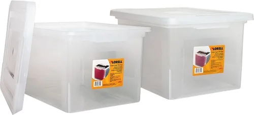 Vista 5 de Lorell LLR68925 - Caja de archivos de plástico para cartas/legales, 1 EA