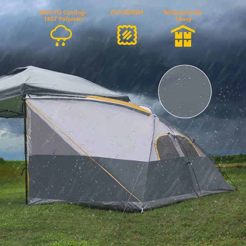 Vista 3 de UNP Cube Tent for Camping, 10x10 Pop Up Canopy Attachment