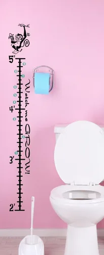 Vista 2 de Vinilo adhesivo de pared para niños, diseño de mono negro