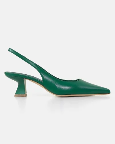 Vista 2 de gihubafuil Zapatos de tacón bajo para mujer, zapatos de tacón cerrado, puntiagudos, zapatos de vestir casuales con espalda descubierta