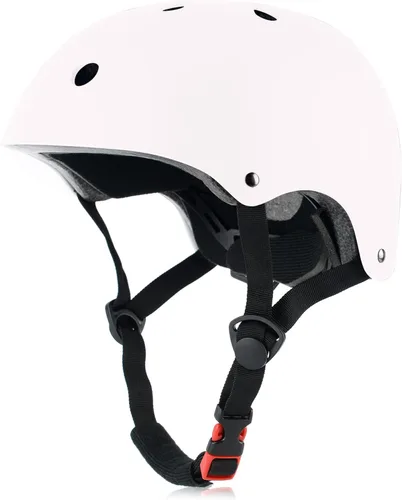 Vista 11 de Casco de bicicleta para niños, ajustable y para múltiples deportes, desde niños pequeños hasta jóvenes, 3 tallas Negro