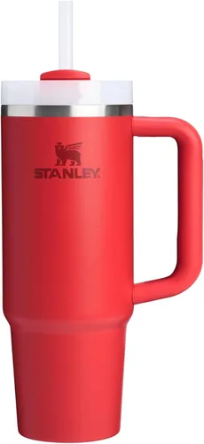 Vista 151 de STANLEY Quencher H2.0 Vaso Térmico con asa y pajilla, 64 onzas, tapa Flowstate de 3 posiciones, gran capacidad para viajes y deportes, vaso de acero
