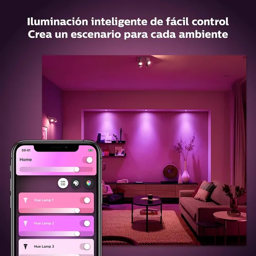Vista 5 de Philips 800268 Hue LightStrip Plus - Extensión de luz LED inteligente regulable (compatible con Amazon Alexa, Apple HomeKit y Google Assistant)