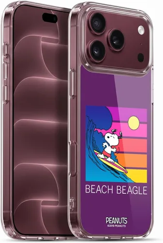 Vista 103 de Head Case Designs Snoopy Aloha Disco - Funda de gel con licencia oficial de Peanuts Surf [protección de grado militar] compatible con Apple iPhone