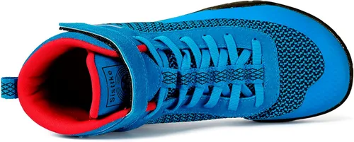 Vista 3 de Zapatos de lucha libre para hombre, zapatos de boxeo, fitness, levantamiento de pesas, levantamiento de pesas, suela de caída cero