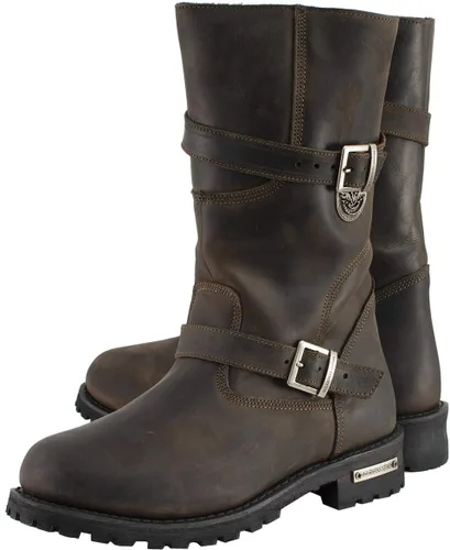 Vista 8 de Milwaukee Leather MBM9063 - Botas de ingeniero clásicas para hombre, color marrón envejecido, 7 .5