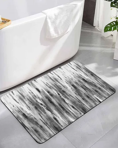 Vista 9 de Abstract Bath Mat for Tub,Non Slip Bathroom Floor Runner Rug Quick Dry & Absorbent Diatomaceous Earth Kitchen Shower Sink Washable Doormat,Mo-randi