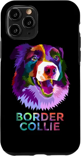 Vista 10 de Funda para iPhone 14 Colorida Mighty Border Collie de raza de perro