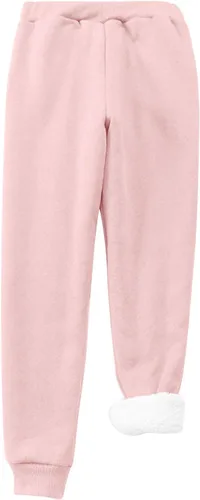 Vista 5 de Pantalones deportivos holgados para mujer, pantalones de otoño e invierno, pantalones deportivos de cintura alta con bolsillos, parte inferior