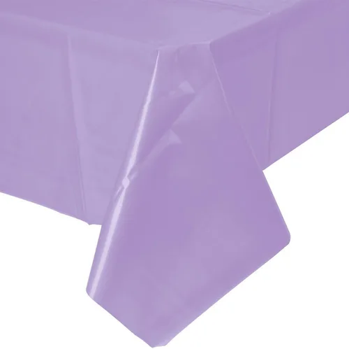 Vista 2 de amscan Mantel rectangular de plástico - 54" x 108", lavanda - 1 Pc.