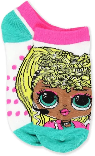 Vista 4 de L.O.L. Surprise! OMG - Juego de 6 calcetines para niñas pequeñas (M (6-8), rosa), Rosado