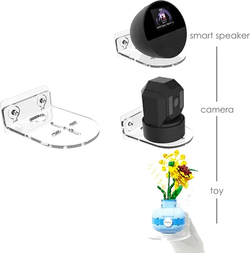 Vista 5 de Compatible con Echo Studio 2025, soporte Echo de 4ª generación, soporte de pared Moun de pared, gestión de cables integrada, compatible con Sonos