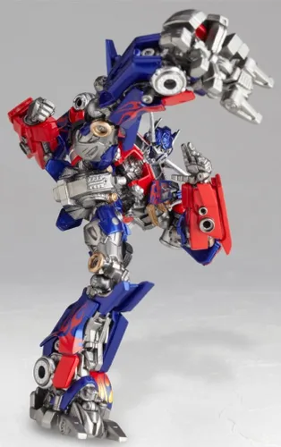 Vista 9 de Revoltech Transformers 3 Dark the Moon SciFi Super Poseable Figura de acción Optimus Prime