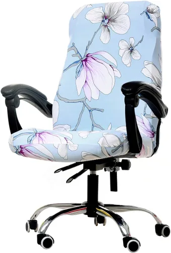 Vista 26 de WOMACO Fundas para Silla de Oficina Estampadas, Funda Elástica para Silla de Computadora Funda Universal para Silla de Jefe Estilo Simplismo Moderno