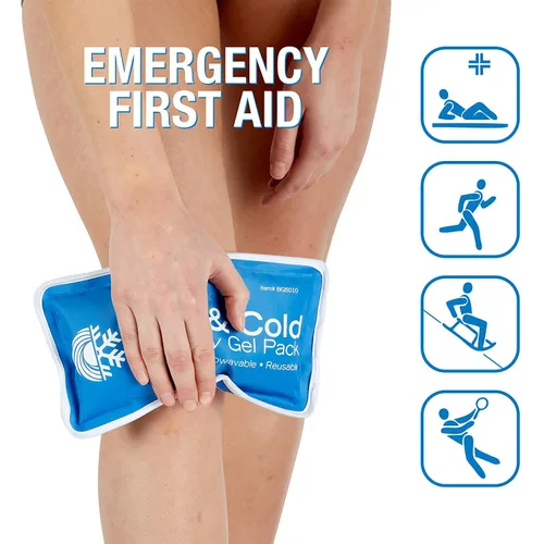 Vista 7 de Roscoe Medical Paquetes de hielo de gel para lesiones reutilizables y paquetes fríos para lesiones reutilizables, paquete de hielo de hombro