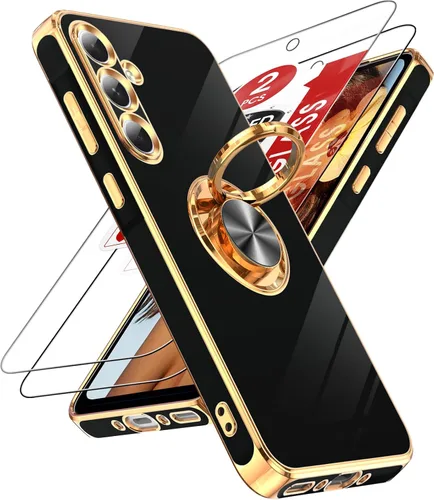 Vista 151 de LeYi Funda para iPhone XR: con Protector de Pantalla de Vidrio Templado [Paquete de 2] Soporte de Anillo Giratorio de 360°, Soporte Magnético