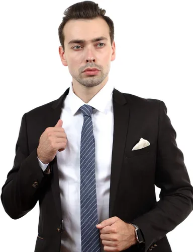 Vista 25 de JESLANG Corbata de algodón y lino de 2.56 pulgadas para hombre, perfecta para ocasiones formales e informales