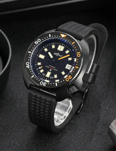 Vista 6 de TACTICAL FROG Heimdallr - Reloj automático de acero inoxidable para hombre de 1.732 in, reloj de buceo con movimiento de cristal de zafiro