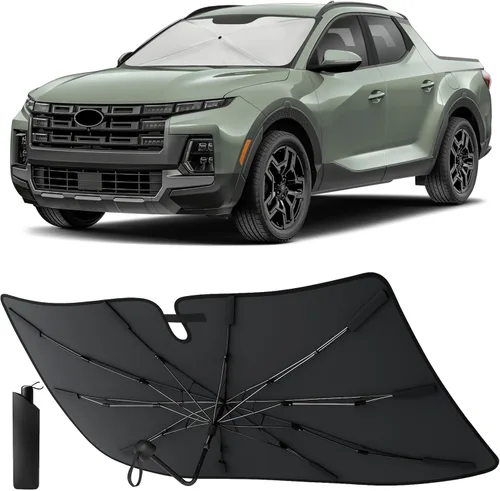 Vista 18 de EcoNour Parasol plegable para parabrisas de Mazda 3 2014-2016 2017 2018, parasol para ventana delantera de automóvil, protección UV, bloqueador